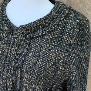 Navy Blue Tweed Jacket Blazer